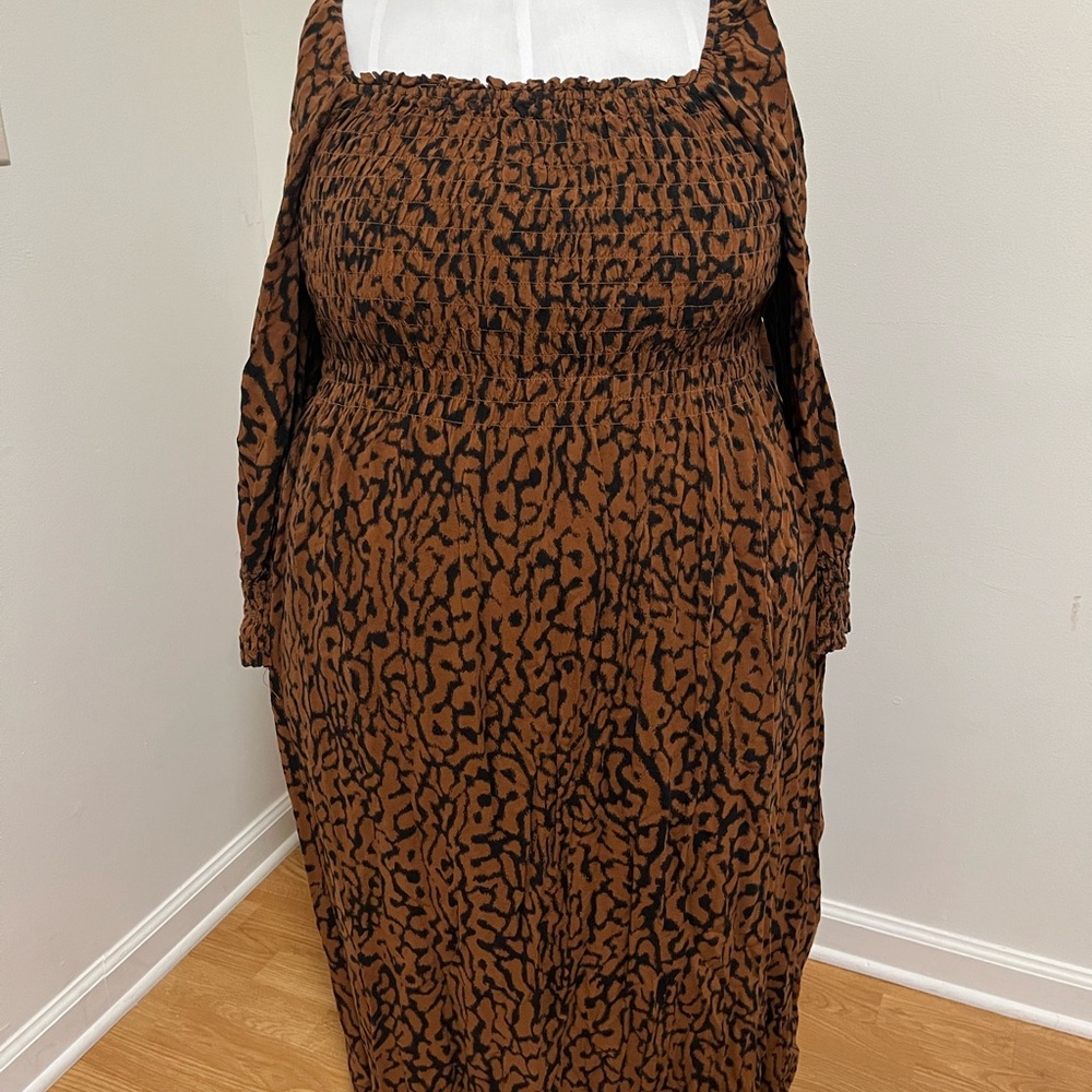 H&M Puff-Sleeve Cottage Maxi Dress